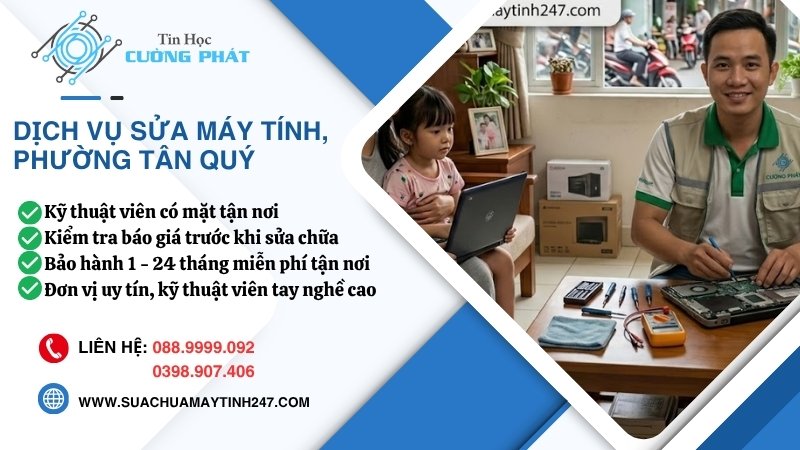 sửa máy tính phường tân quý