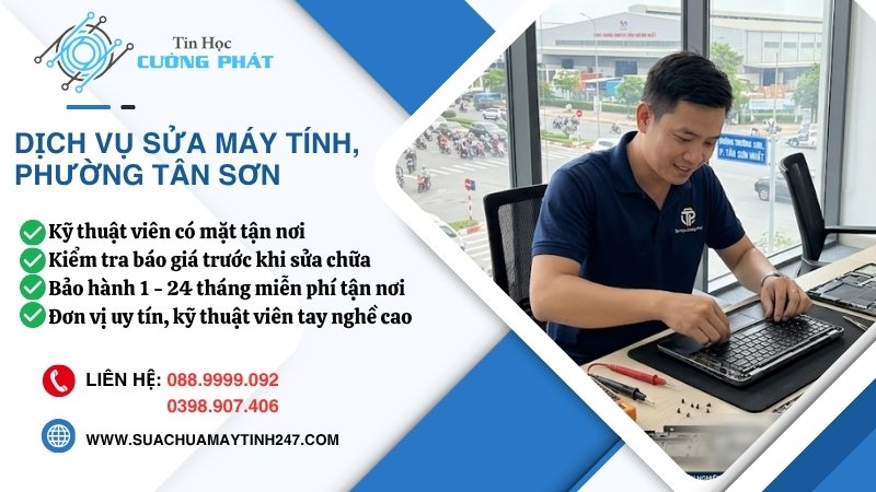 sửa máy tính phường tân sơn