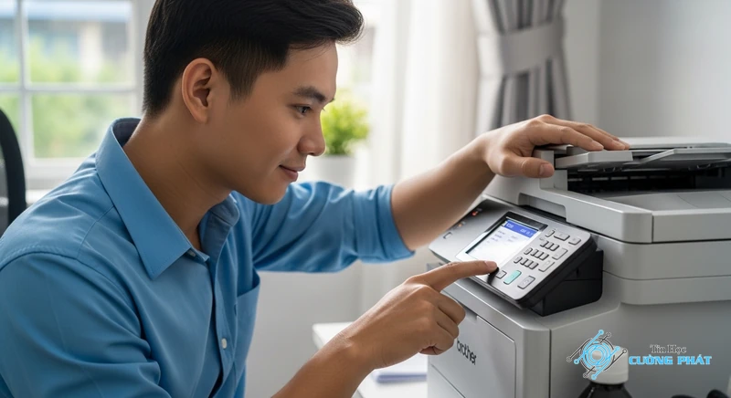 Cách reset mực thải máy in phun brother