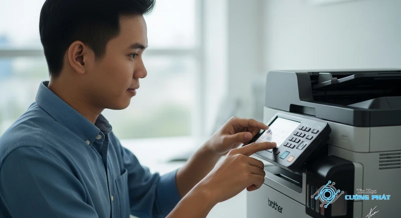 Cách reset mực thải máy in phun brother