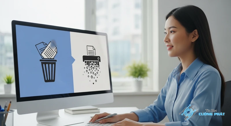 Cách xóa file vĩnh viễn trên máy tính