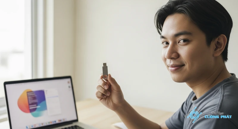 cắm usb vào máy tính đòi format