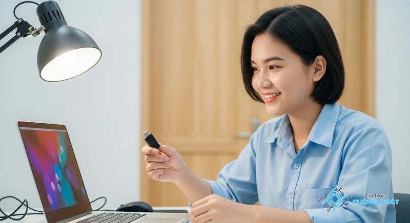 cắm usb vào máy tính đòi format