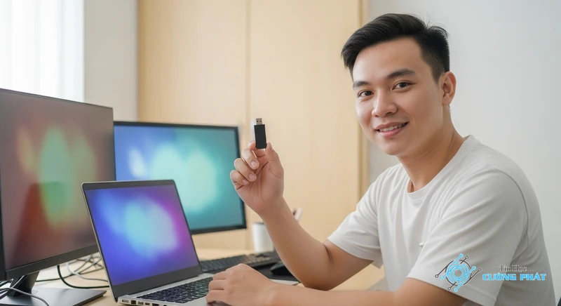Ảnh đại diện cắm usb vào máy tính đòi format
