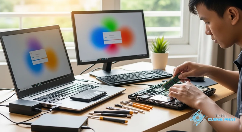 laptop cắm sạc không vào đèn không sáng