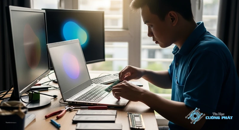 laptop cắm sạc không vào đèn không sáng