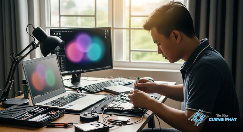 laptop quá nóng quạt kêu to