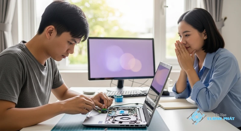 laptop quá nóng quạt kêu to