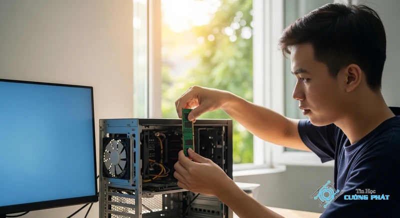 máy tính bật không lên nguồn