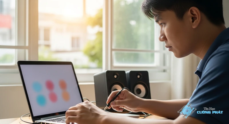 máy tính bị mất âm thanh ở loa ngoài