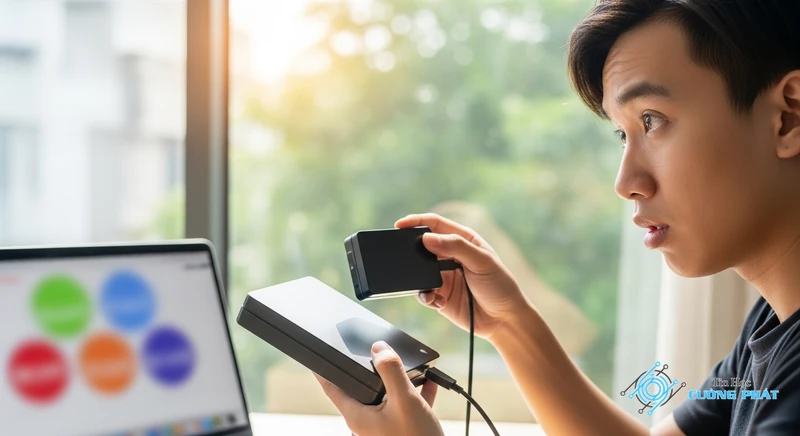 máy tính không nhận ổ cứng ngoài