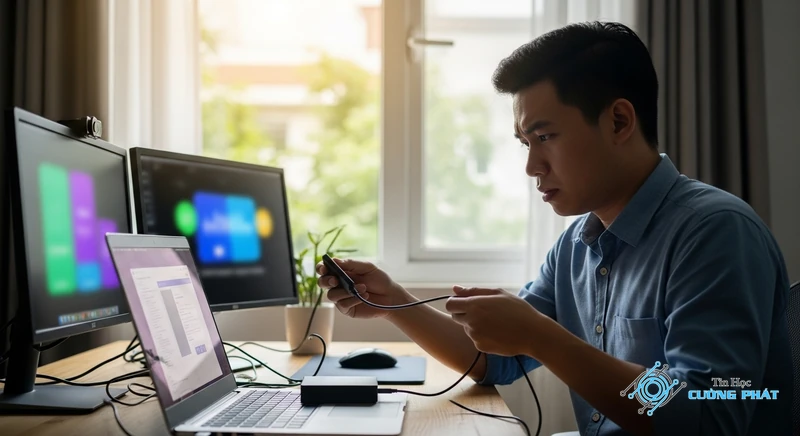 Ảnh đại diện máy tính không nhận ổ cứng ngoài