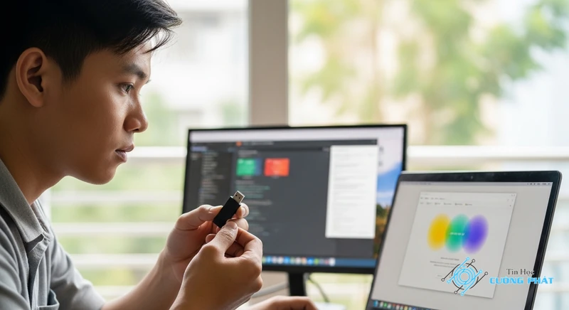 máy tính không nhận usb