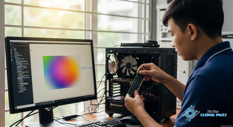 pc quạt quay nhưng không lên màn hình