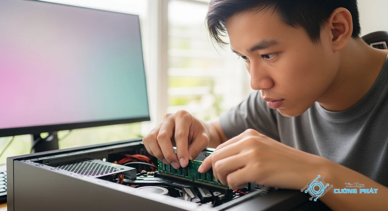 pc quạt quay nhưng không lên màn hình