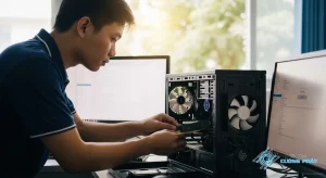 Ảnh đại diện pc quạt quay nhưng không lên màn hình