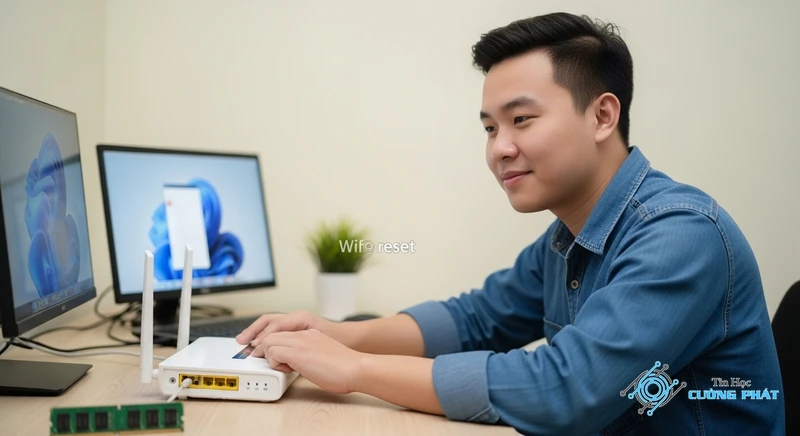 Sửa lỗi mạng máy tính bị chấm than vàng