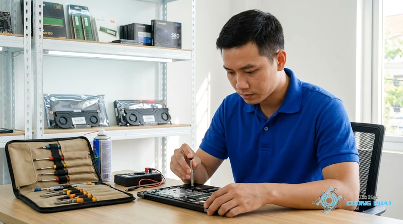 Cửa hàng sửa loa laptop bị rè Tân Phú