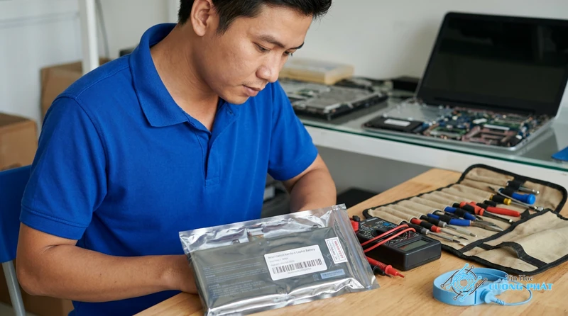 Cửa hàng thay pin laptop đường Lũy Bán Bích