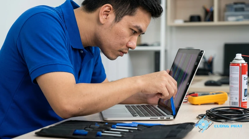 Địa chỉ sửa laptop sọc màn hình