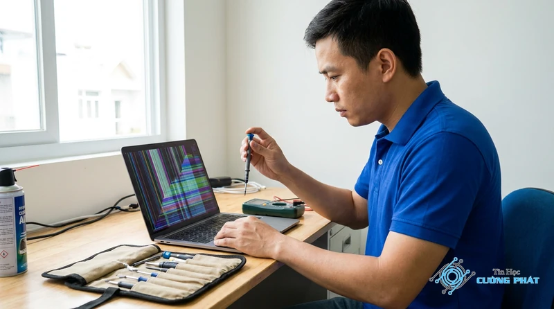 Địa chỉ sửa laptop sọc màn hình