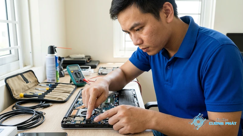 Sửa nguồn laptop bị hỏng