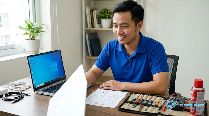 Sửa nguồn laptop bị hỏng