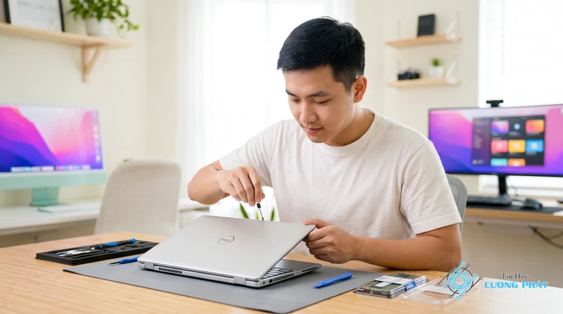 Cách khắc phục laptop Dell bật lên rồi tắt