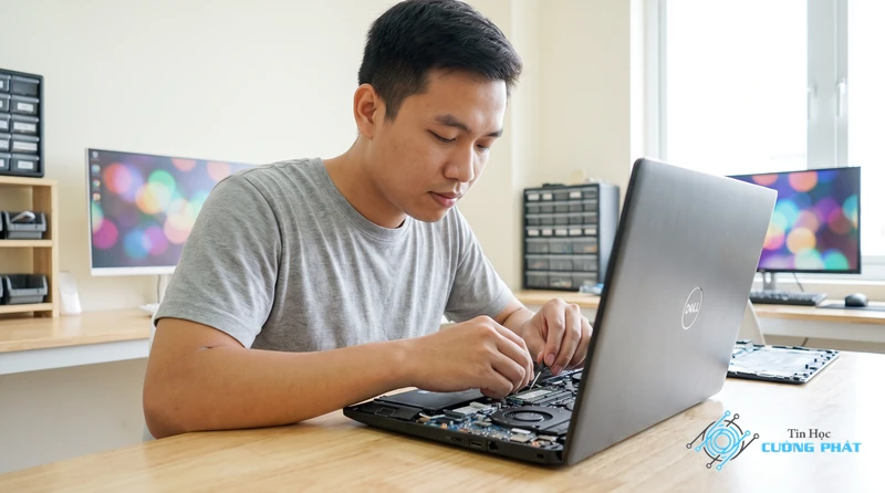 Cách khắc phục laptop Dell bật lên rồi tắt