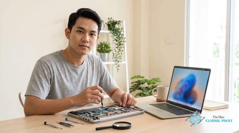 Cách khắc phục laptop Dell bật lên rồi tắt