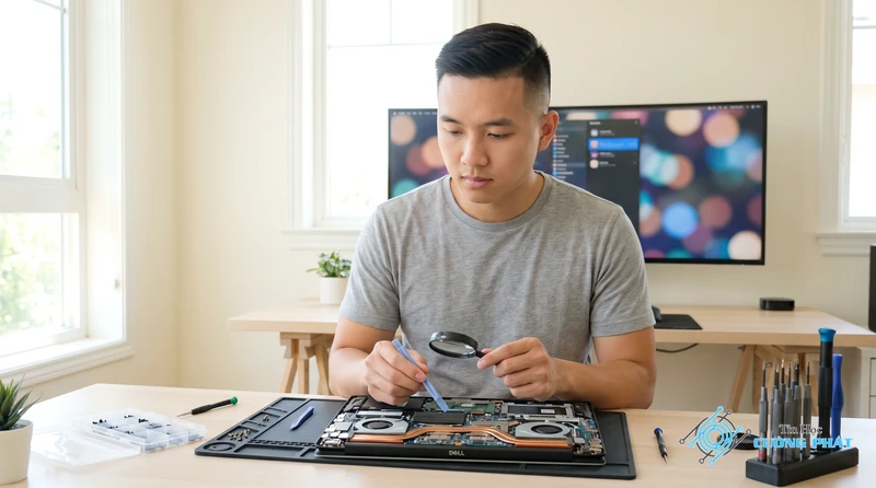 Cách khắc phục laptop Dell bật lên rồi tắt