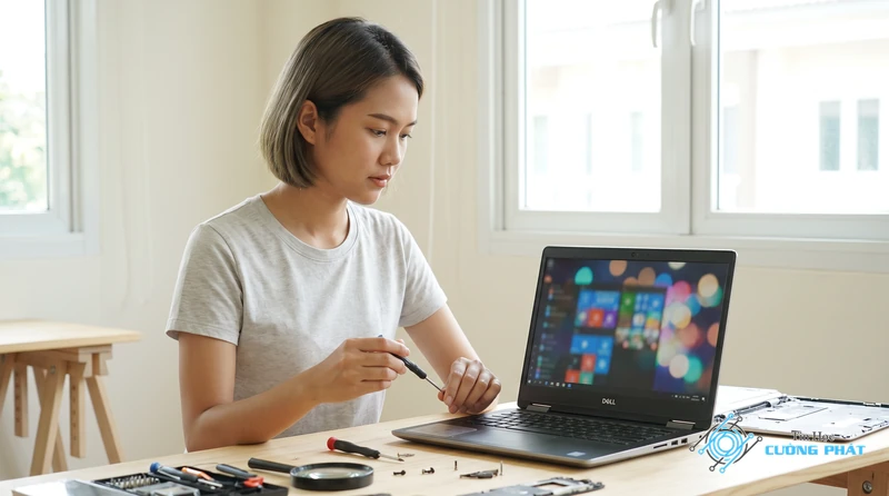 Cách kiểm tra pin Laptop Dell
