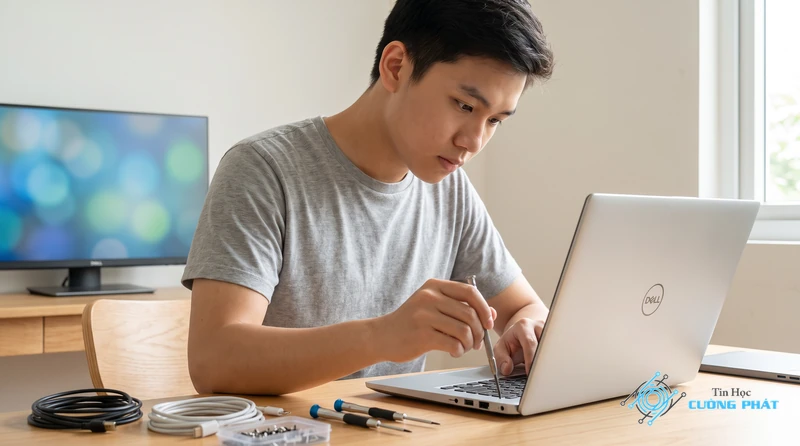 Cách sửa lỗi laptop Dell not charging