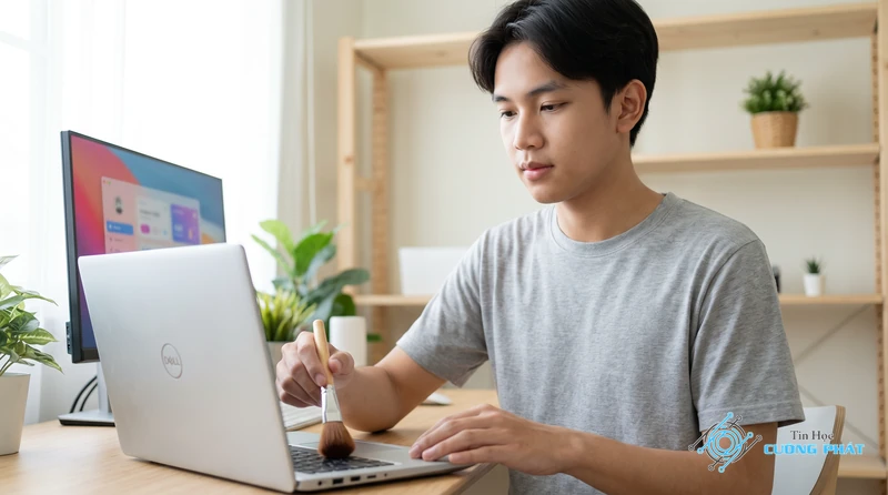 Cách vệ sinh Laptop Dell