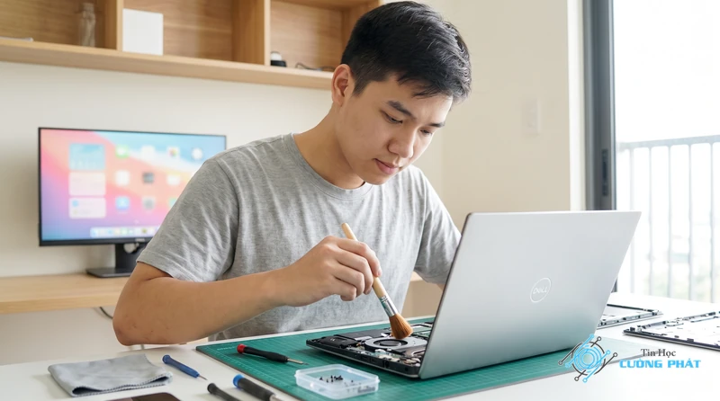 Cách vệ sinh Laptop Dell