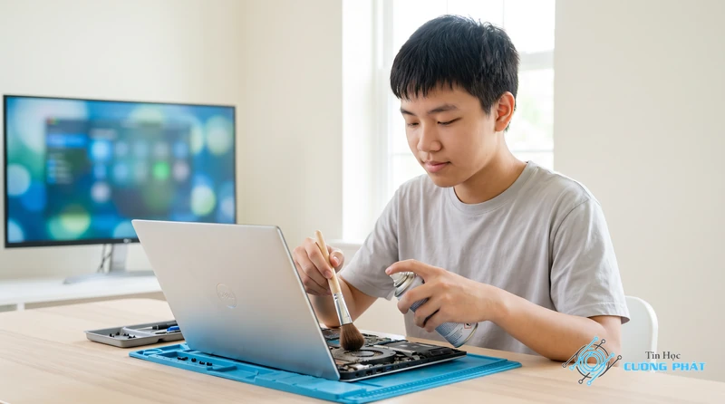Cách vệ sinh Laptop Dell