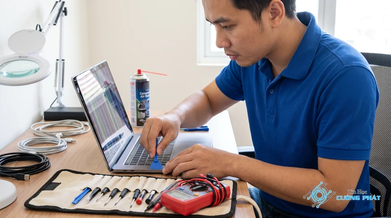 Địa chỉ sửa laptop bị sọc màn hình TPHCM
