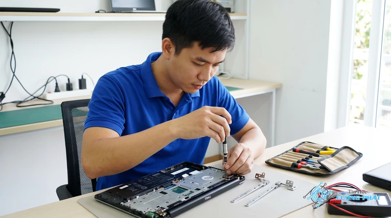 Dịch vụ sửa bản lề laptop Dell bị gãy bung vỏ