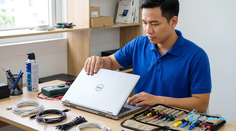 Dịch vụ sửa bản lề laptop Dell bị gãy bung vỏ