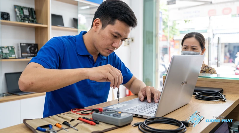 Dịch vụ sửa laptop Asus bật sáng đèn nhưng không lên