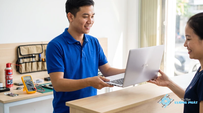 Dịch vụ sửa laptop Asus bật sáng đèn nhưng không lên