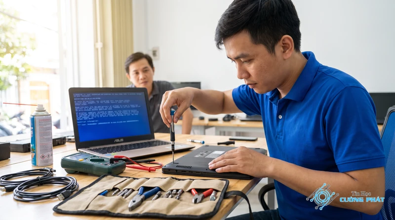 Dịch vụ sửa laptop Asus hay bị màn hình xanh