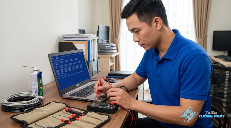 Dịch vụ sửa laptop Asus hay bị màn hình xanh
