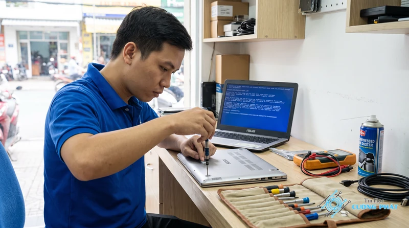 Dịch vụ sửa laptop Asus hay bị màn hình xanh