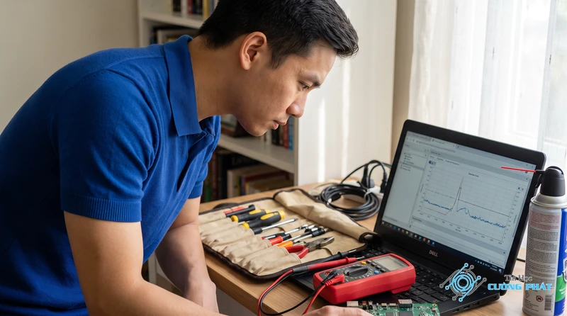 Dịch vụ sửa lỗi laptop Dell bị sập nguồn đột ngột