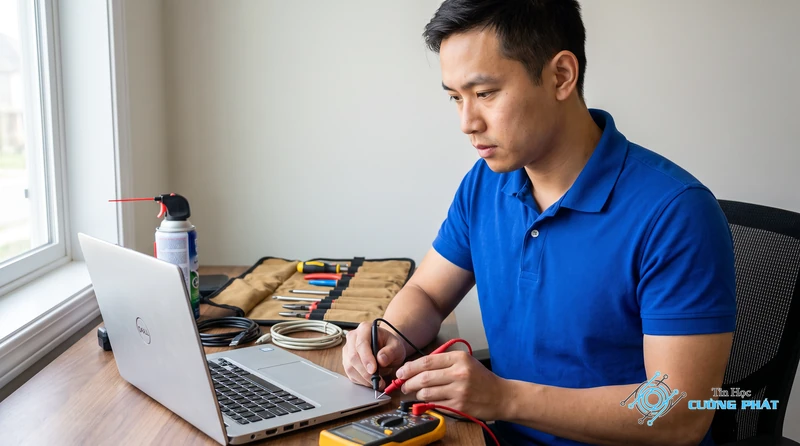Dịch vụ sửa lỗi laptop Dell cắm sạc không vào pin