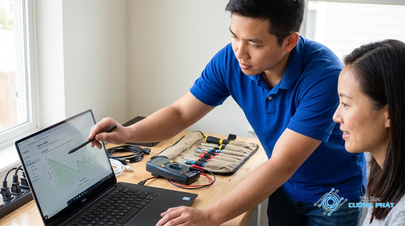Dịch vụ sửa lỗi laptop Dell cắm sạc không vào pin
