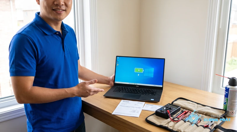 Dịch vụ sửa lỗi laptop Dell cắm sạc không vào pin