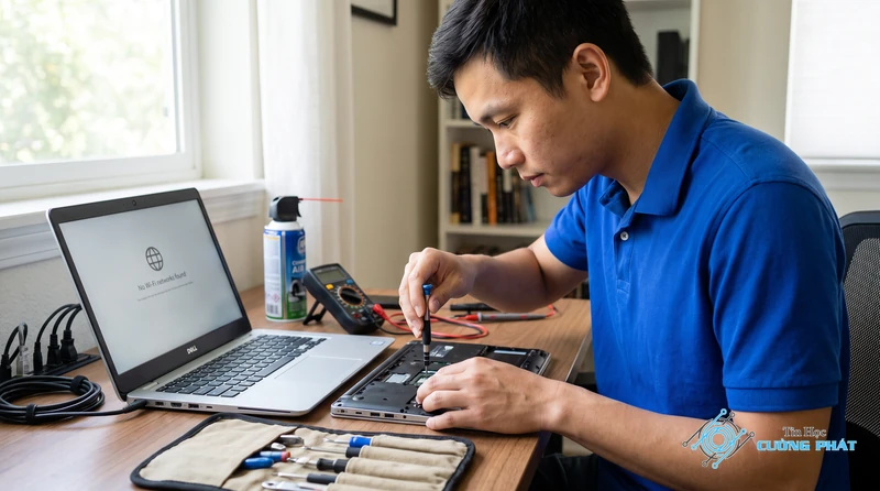 Dịch vụ sửa lỗi laptop Dell không nhận Wifi