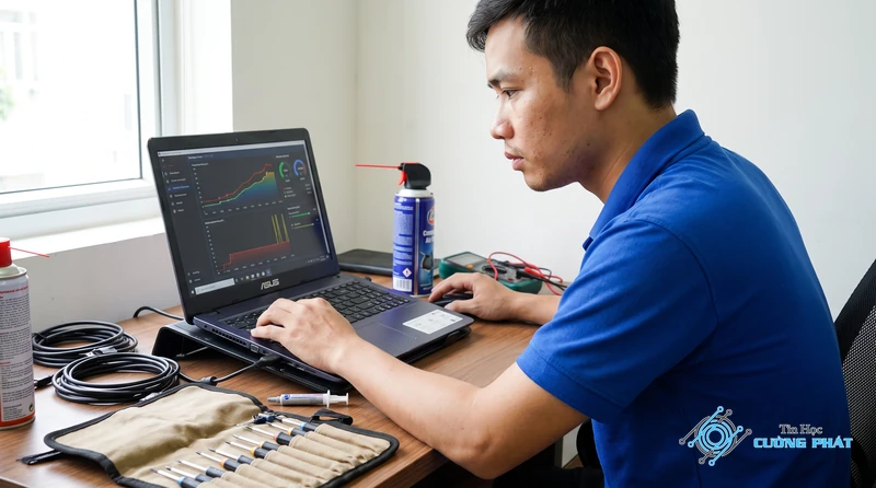 Dịch vụ thay quạt tản nhiệt laptop Asus